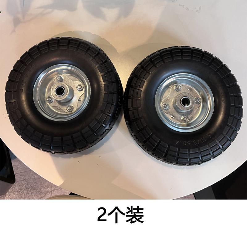 10-дюймовые 4,10/3,50-4 колеса с твердыми шинами, износостойкие, устойчивые к коррозии для садовых тележек, газонокосилки