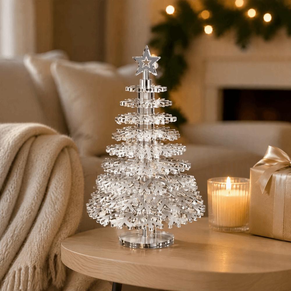 DIY Desktop Xmas Tree Transparent Tabletop Decoration Decorative Christmas Tree  Desktop Ornament