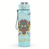 1PC Camel Retro Western Skull Graphic Print 750ml Portable Sports Water Bottle Leakproof Gym Outdoor Travel Drink Cup