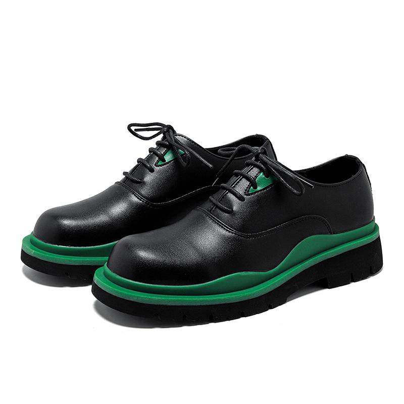 Британские туфли на платформе для мужчин Кожаные туфли Деловые туфли Универсальная повседневная износостойкая обувь Chaussure Homme