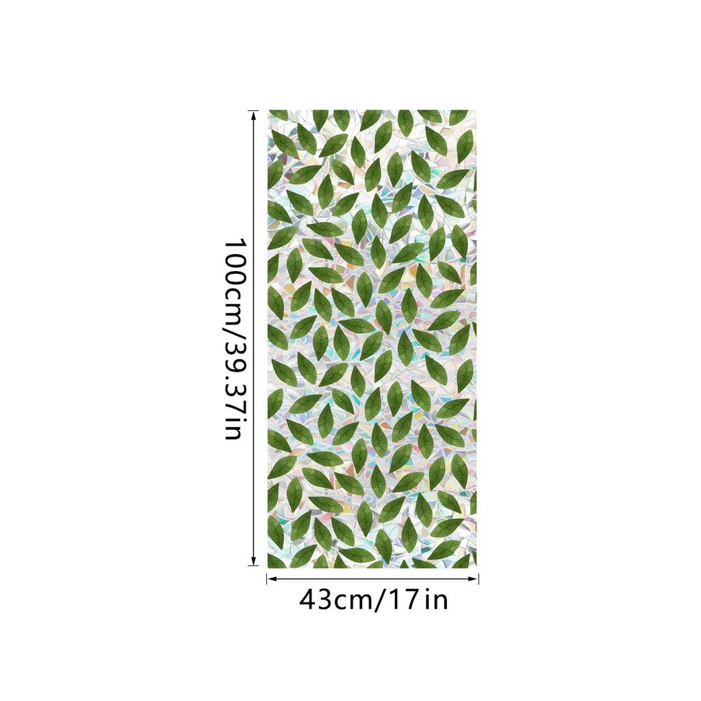 PVC Flower Window Electrostatic Stickers Privacy Protection Static Cling Decoration Reusable Glass Decals for Home Bathroom