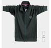 Men's Plus Size Zipper Sweatshirt Coat - 2024 Autumn/Winter Collection, Loose Thin Fit, Model 5083