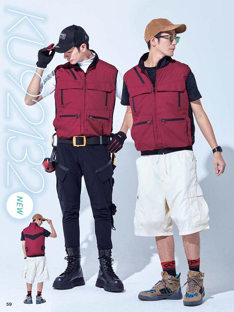 Кондиционирование Fuujin Clothing 2021 Жилет Sun-S (Только одежда/В комплекте наклейка) [KU92132] (20. Верблюжий, 4 л)