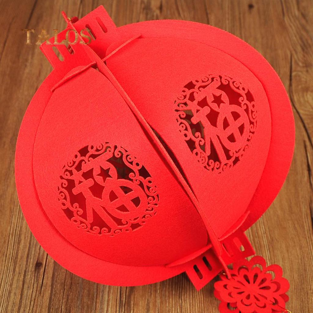 Happy New Year Chinese Red Lucky Lantern Hanging Spring Festival Home Decoration