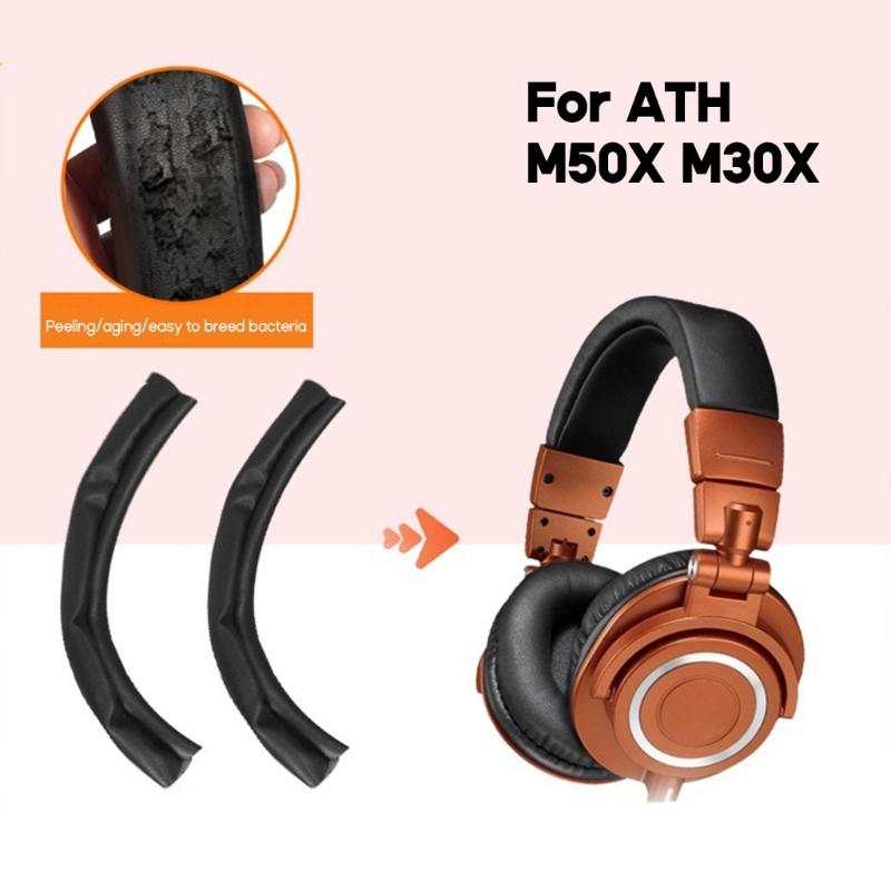 Protective Headband Cover Sleeves for ATH-M50X M30X-M40X M20X-SX1 Headset Safe and Comfortable Headbeam Sleeves