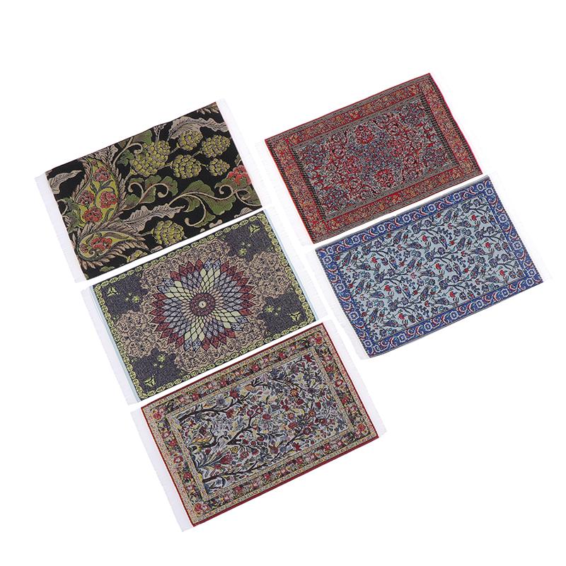 1:12 Миниатюрный кукольный домик, напольный коврик, напольный коврик, спальня, гостиная, модель, декор, игрушка, кукольный домик, аксессуары