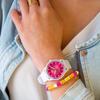 Авторизованный дистрибьютор [Ice-Watch] Женские часы Ice Watch 019031 Sun Solar ICE солнечная энергия Coral Leaf Маленький силиконовый ремень