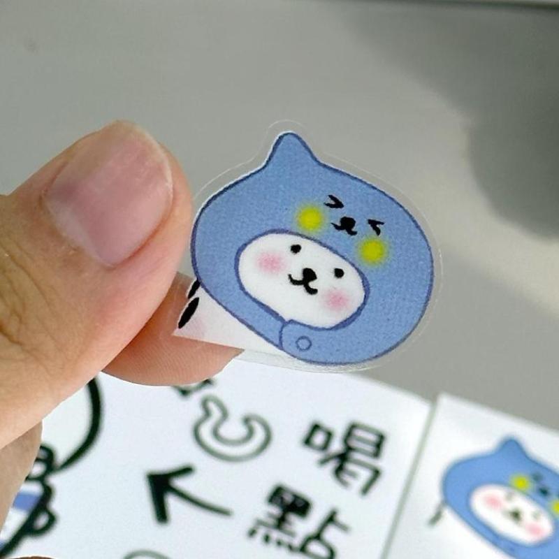 Набор наклеек на бутылку с водой «Смешной медведь» Милые мультяшные виниловые наклейки Водонепроницаемые и устойчивые к царапинам Для ноутбуков, DIY-декор