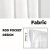 2pcs Peach Skin Velvet Curtains - Misty Forest Tree Foggy Mountain Blackout Curtain Panels with Rod Pocket Design for Window Tre