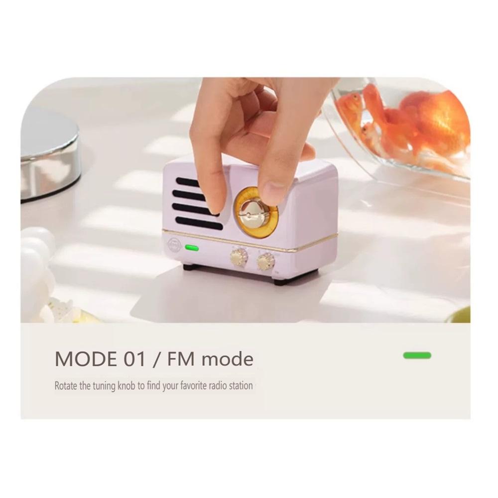 Портативный беспроводной Bluetooth-динамик, FM-радио, классический ретро-стиль, подарок на день рождения
