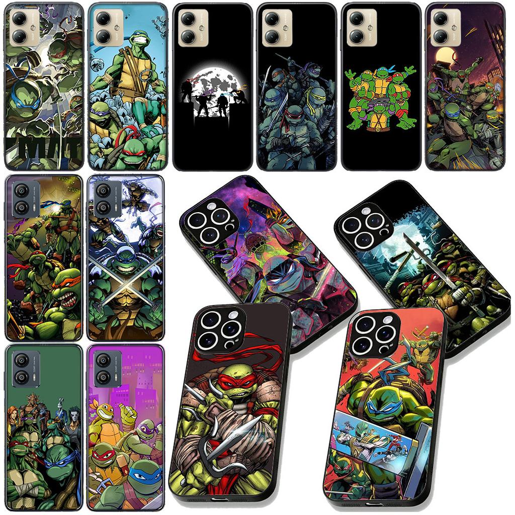 N-Ninjas Cartoon T-Turtles Phone Case for Motorola Moto E13 E20 E32 E22 E14 E15 G32 G60 G72 G7 G8 G82 G9 Plus Power Cover Casing
