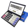 Foldable Solar Calculator Portable Financial Office Calculator  Home Office Supplies