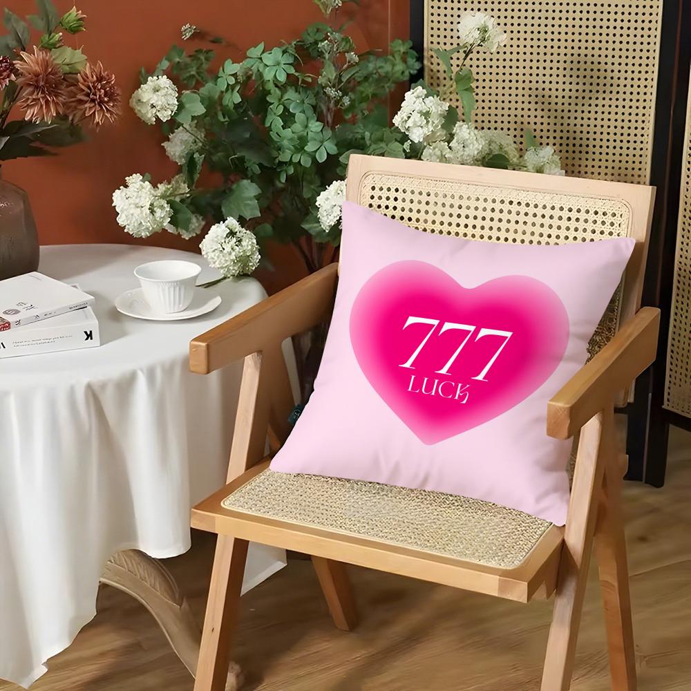 Счастливые Ангельские Числа Христианская Женщина Наволочка Шелковистый Короткий Плюш Невидимая Молния Пылезащитный Чехол для Подушки на Диван для Домашнего Декора