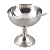 Чашка для мороженого из нержавеющей стали 304, ретро, на ножке, сервировочная десертная миска для салата и пудинга