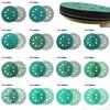 5Inch 8Hole Sanding Discs& Wet Dry PET Film Green Sandpaper Polishing