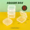 4-28Pcs Plastic Storage Box Transparent Jewelry Storage Box Container Portable Earring Ring Earplugs Packaging Storage Case