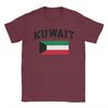 Kuwait Flag TShirt Unisex Funny Cotton Tee Shirt Round Collar Short Sleeve T Shirts Plus Size Clothes