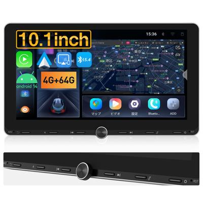 EONON Дисплей Автомобильная Навигация Android 14 CarPlay Android Auto WiFi Поддержка Физических Кнопок и Ручки Широкоэкранный Bluetooth и Задняя Связь ОЗУ 64 ГБ
