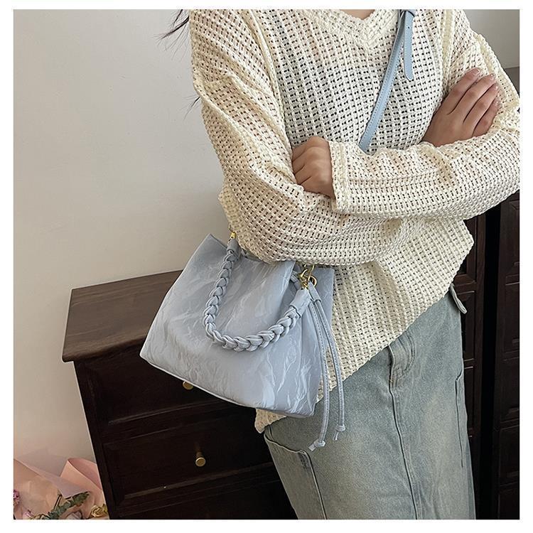 High-End 2025 Women's Pink Crossbody Bucket Handbag