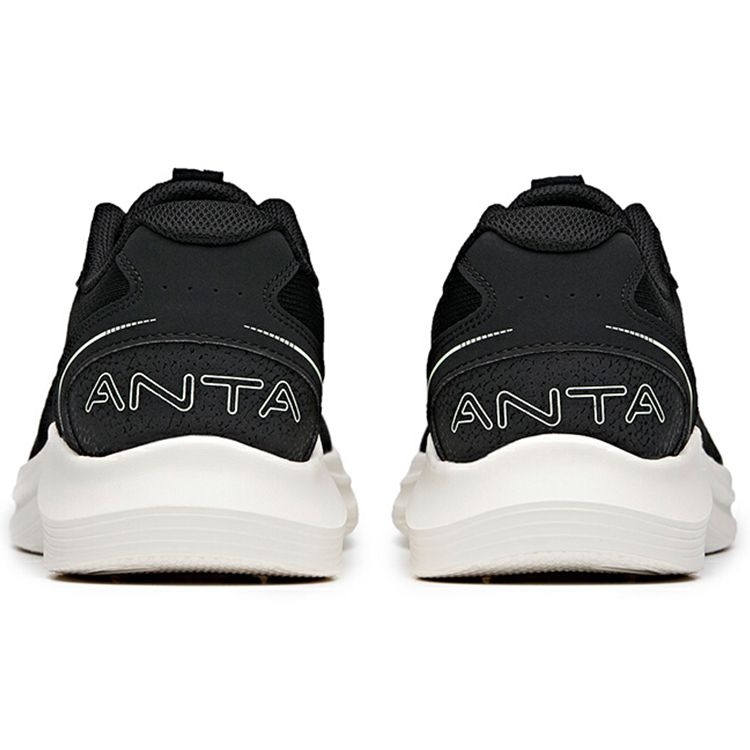 Anta Дышащие кроссовки с низким верхом для бега мужские кроссовки черные белые 112135571-1