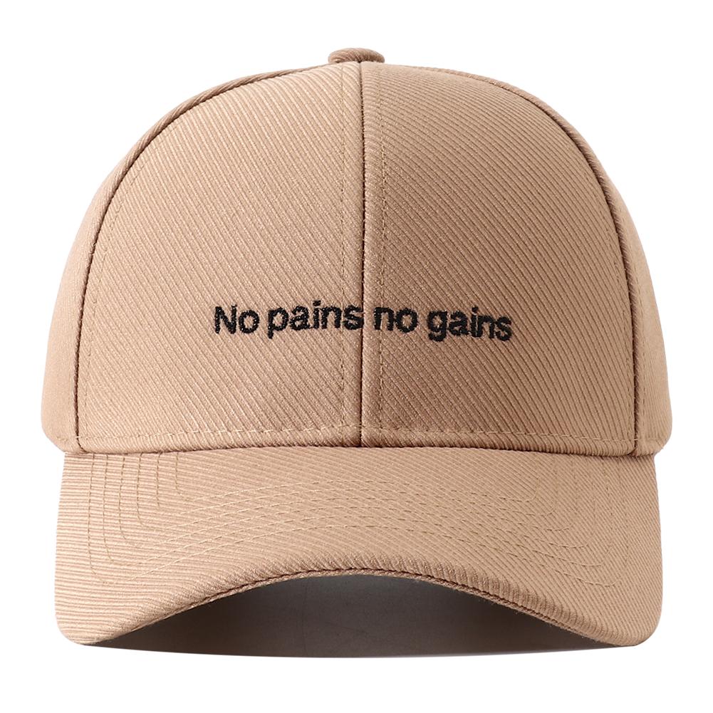 No Pain No Gain Quote Embroidery Cotton Baseball Cap Men Women Adjustable Snapback Dad Hat Hip Hop Streetwear y2k Sports Sun Hat