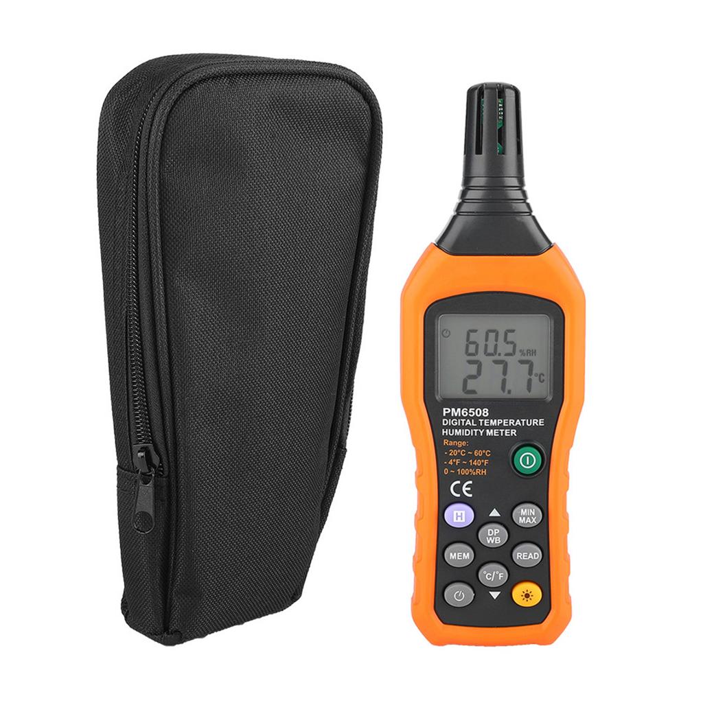 PM6508 High Precision Handheld LCD Digital Temperature Humidity Meter Thermometer Hygrometer