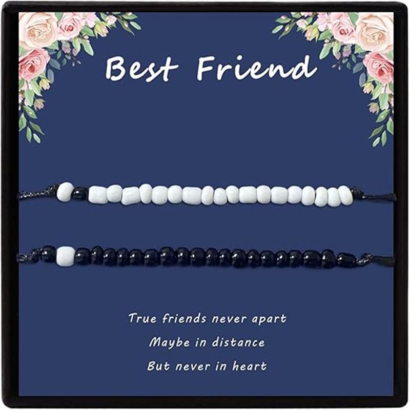 Браслет JYL TS Богемский плетеный азбукой Морзе с карточкой Призывает Тайну и Связь