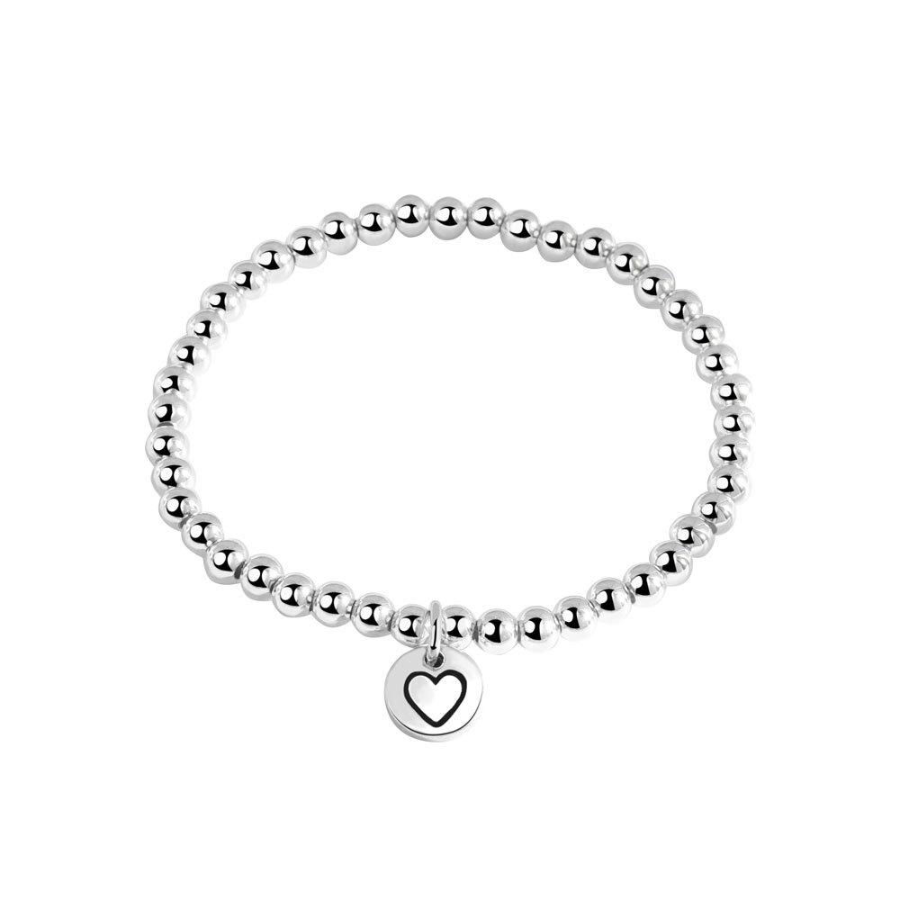 925 Silver Heart Bead Bracelet For Women Unique Design High End Versatile Fashionable Personalized Jewelry