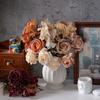 Роскошный букет искусственных роз Элегантные искусственные растения Шелковые розы Цветы Декор для сада на открытом воздухе