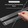 Extra Long Steel Hand Sewing Needle - Large Eye for Quilts & Thick Fabrics