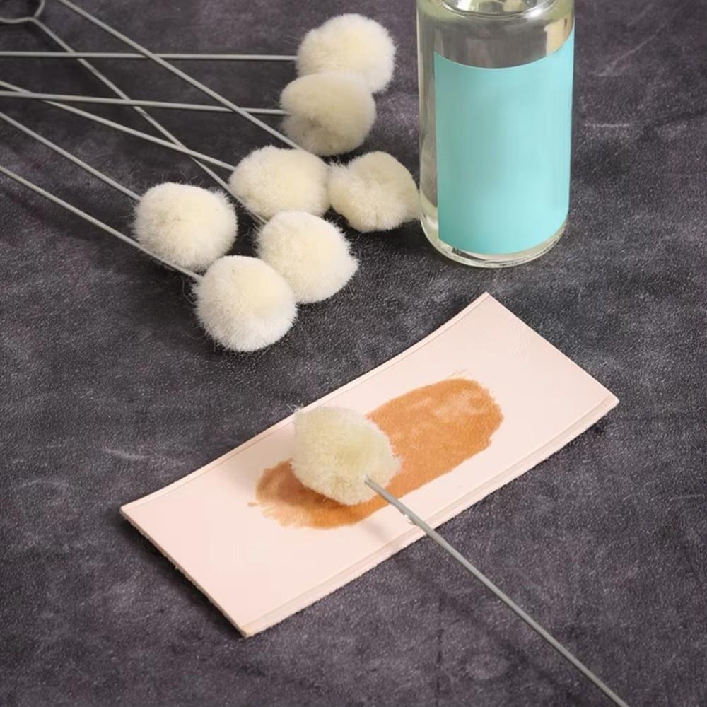 Dauber Assisted Leather Wool Balls Brush Dyeing Sponge Painting Brush  Painting Applications