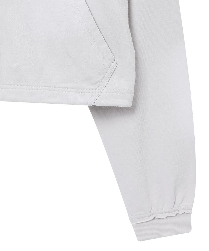 Syupeodeulai Женская выцветшая толстовка на молнии Cool Grey