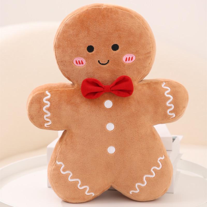 Christmas Gingerbread Man Pillow & Tree Cushion - Holiday Gift for Kids