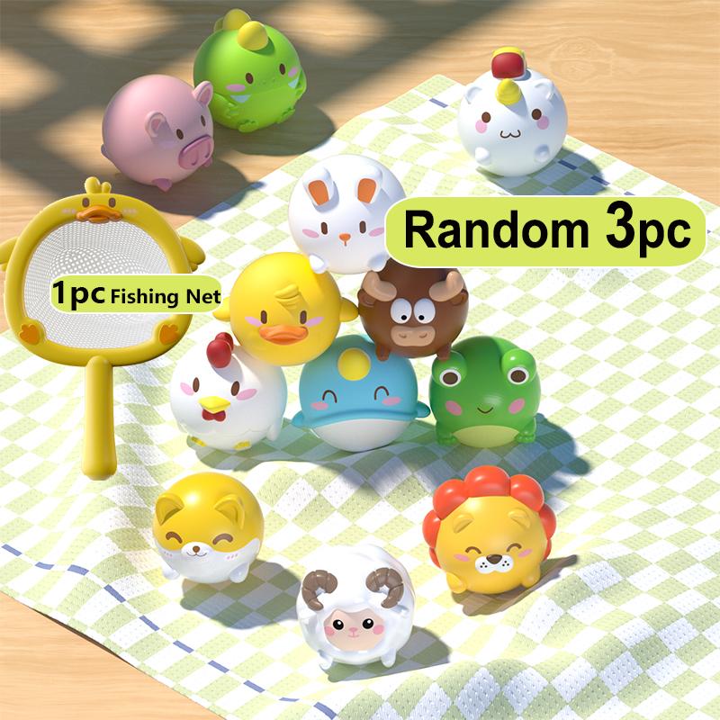 Случайные светящиеся игрушки для купания малышей, игрушки для купания в воде для малышей, плавающие игрушки для ванной с животными, подарок на детский душ для младенцев мальчиков и девочек