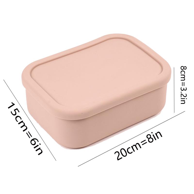 Silicone Bento Box Made from Platinum LFGB German Silicone - Microwave, Freezer and Oven Safe - Lunch, Snack and Food Container