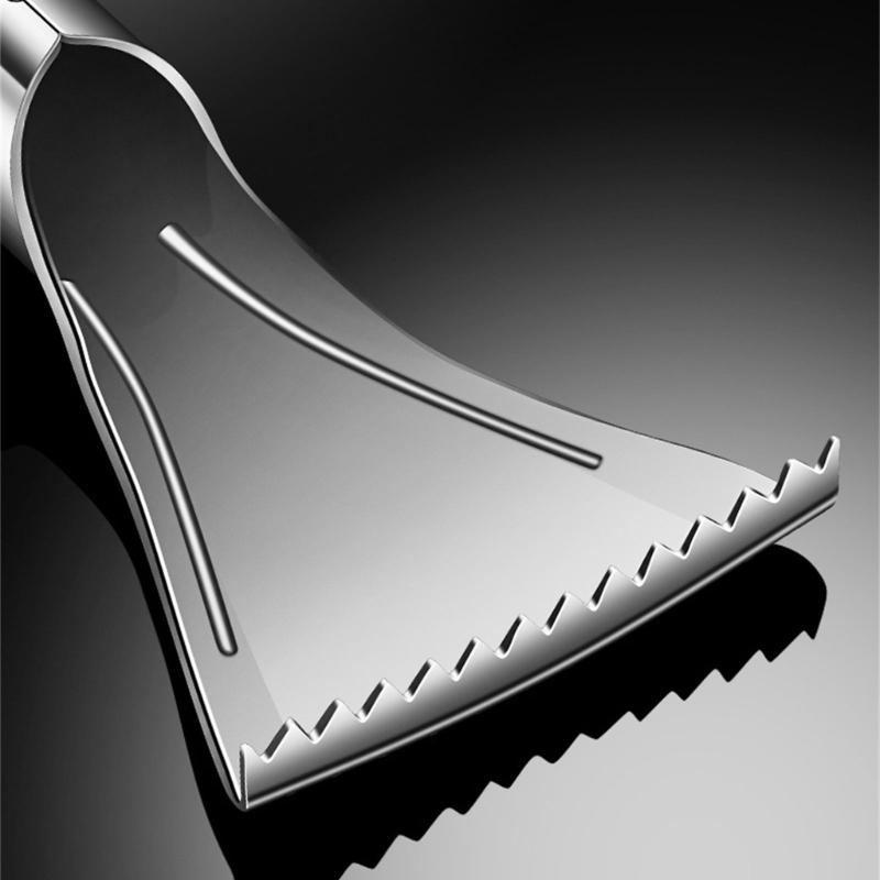 Инструмент для чистки рыбы из нержавеющей стали для легкого удаления чешуи, аксессуар для чистки рыбы для кухонь и рынка морепродуктов