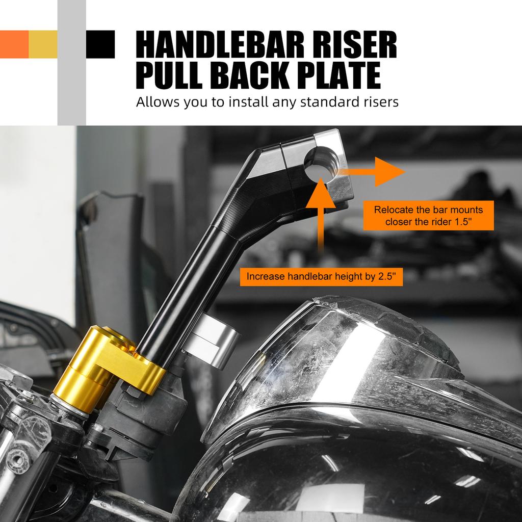 Для Harley Road Glide FLTRX Подъемник руля Пластина сдвига назад Road King FLHR Low Rider S 114 /117 Softail Standard Street Bob FXBB