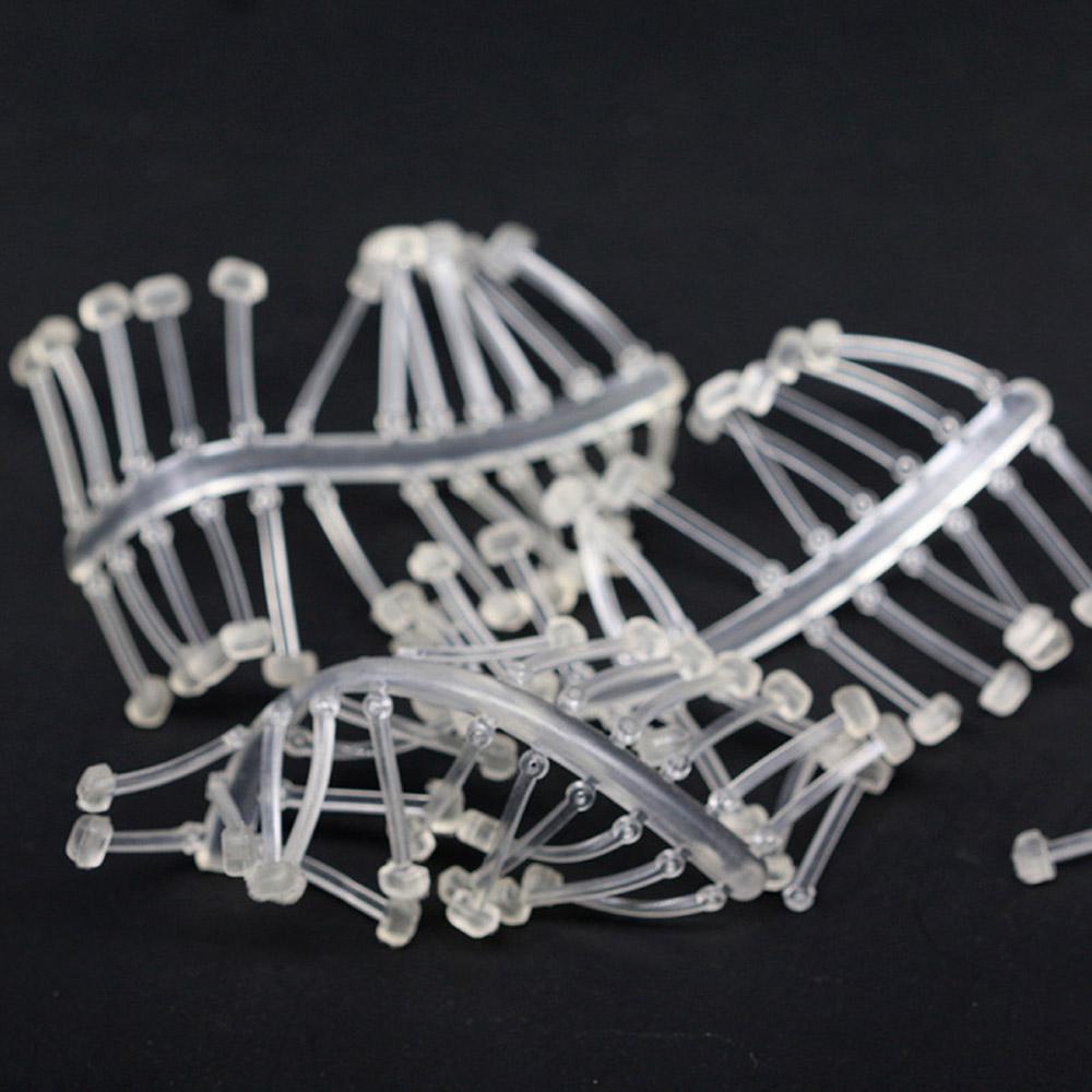 Bimoo 5Cards/60Stops Carp Fishing Hair Rig Fishing Bait Stop Pop Up Rig Stoppers Clear Color Boilie Inserts