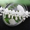 Fashion New Lady Gothic Jewelry Gift Lace Multilayer Collar White Beads Choker Necklace