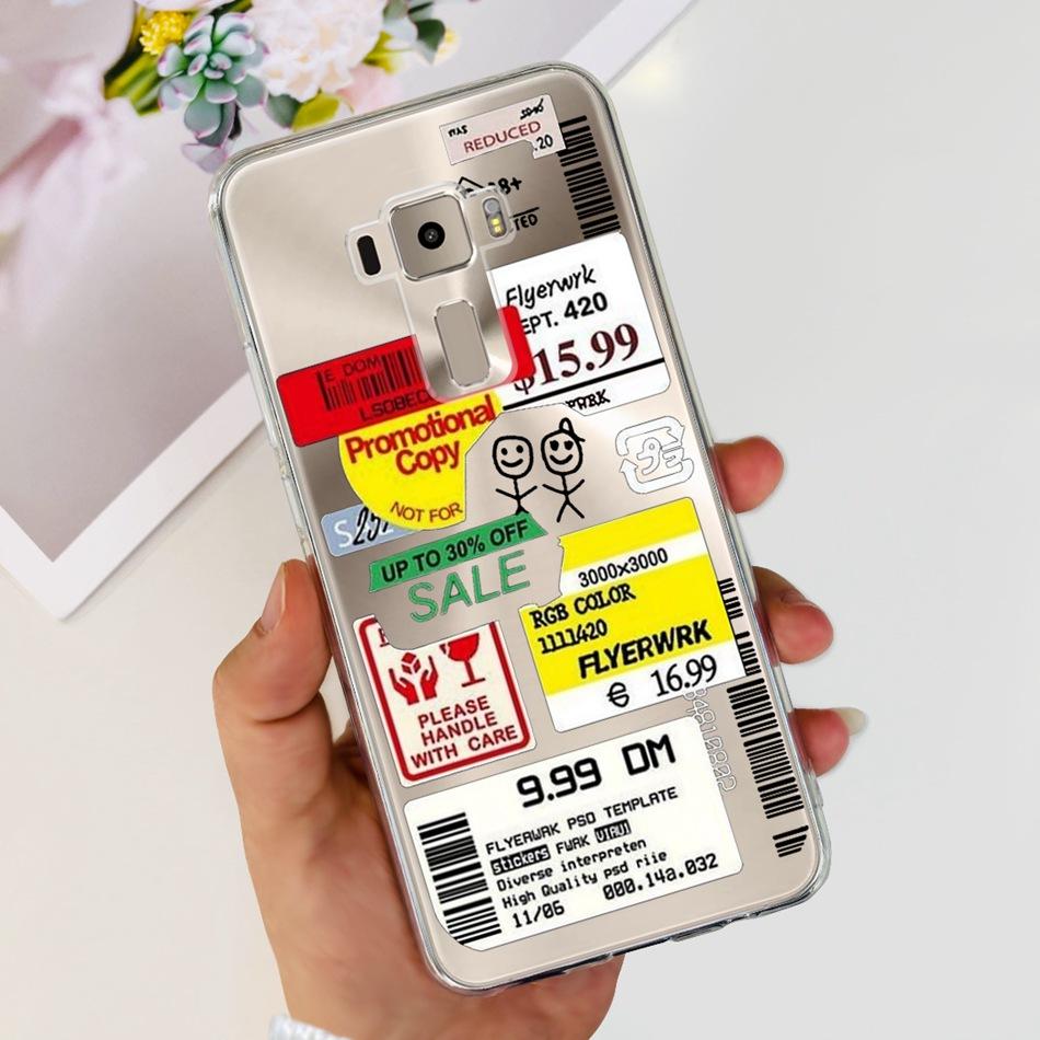 Чехол для Asus ZenFone 3 ZE520KL ZA520KL Asus ZenFone3 Z017D Z017DA Z017DB 5.2" Модный Мягкий Силиконовый TPU Задняя Крышка Телефона