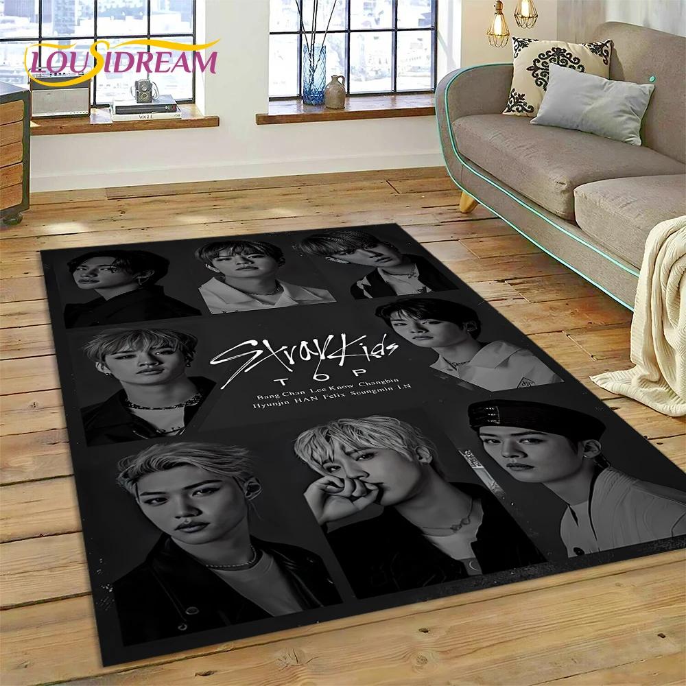 HD Корея Kpop Stray Kids 3D Ковер с изображением певца для Спальни Гостиной Дома, Декор для Дивана, Большой Игровой Коврик для Пола для Детей