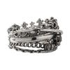 Artemis Kings Mixed Layered Ring for Sizes AKR0070ME Men, 15-21,