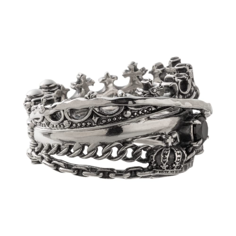 Artemis Kings Mixed Layered Ring for Sizes AKR0070ME Men, 15-21,