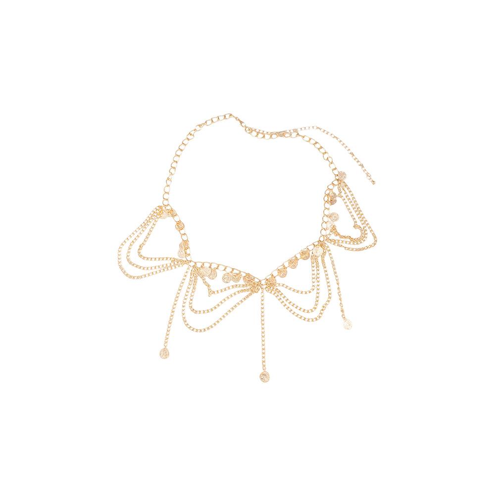 Body Jewelry Metal Body Chain Gold Pearl Tassel Waist Chain Summer Dress Accessories