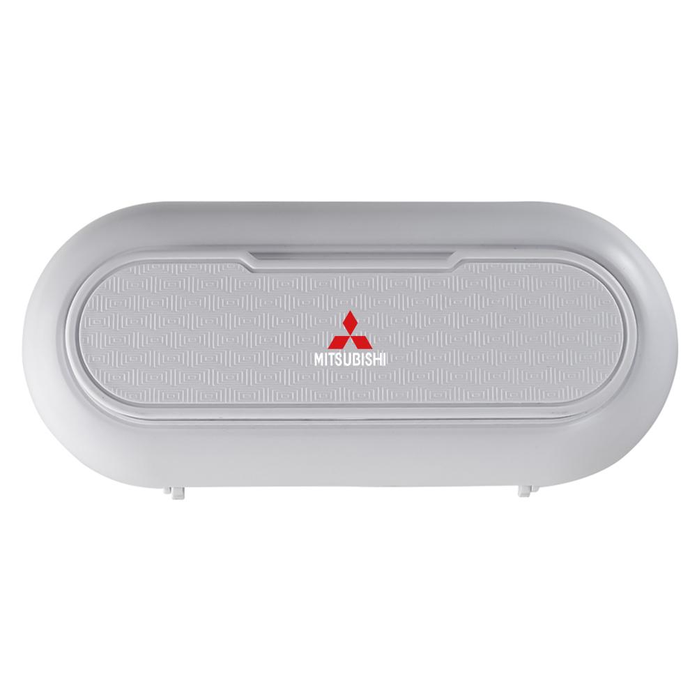 Car Sunglasses Sun Visor Glasses Holder Case Storage Box Decor For Mitsubishi Ralliart Evolution Lancer EX Outlander ASX Eclipse