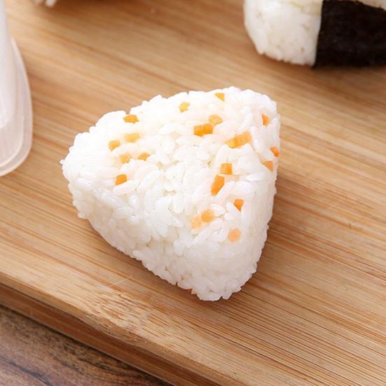 2Pcs Sushi Mold Japanese Style Non-sticky DIY Food Grade Plastic Press Triangular Onigiri Rice Ball Maker Bento Accessories