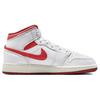 Air Jordan 1 Mid SE GS White Dune Red Детские кроссовки Lobster Sail Vachetta-Tan FJ3464-160