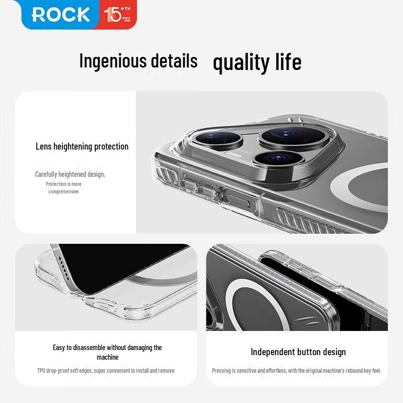 ROCK SPACE Магнитный защитный чехол для Huawei Pura 90 Pro