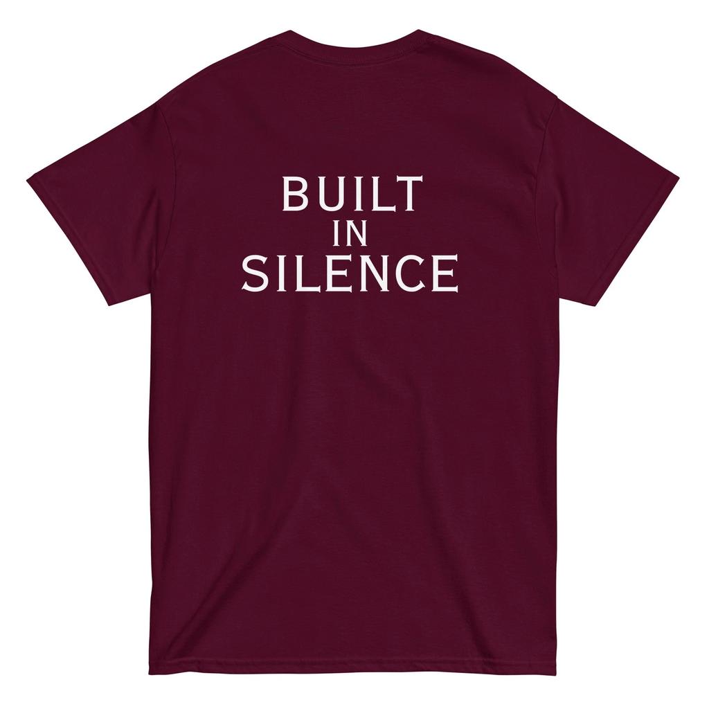 Built in Silence Back Print T-Shirt | Minimal Streetwear Tee | Good Thread Co