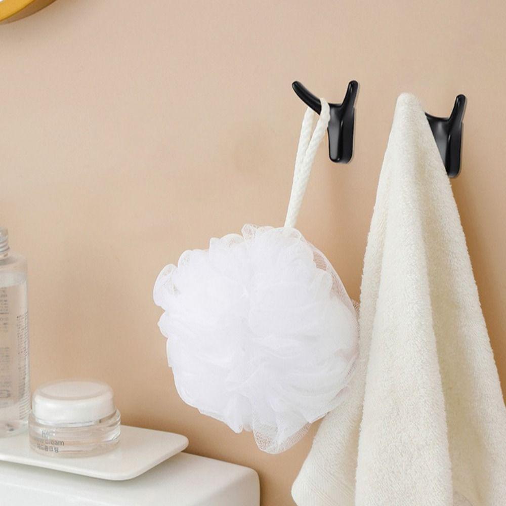 Zinc Zinc Zinc Alloy Wall Mount Hook Hanging Cabinet Storage Hook Bedroom Ox Horn Dual Hanger  Coat